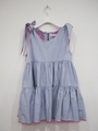 sleeveless denim dress/PINK