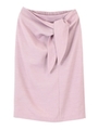 フロントリボンタイトスカート/ピンク