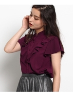 ヴィクトリアンフリルブラウス/ボルドー(064)