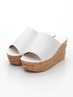 厚底ウエッジサンダル/ホワイト