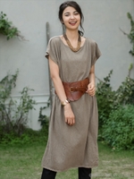 T/COTTON天竺 ワンピース/柄A