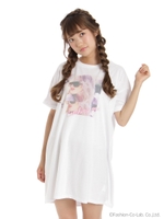 バックチュールスピンドルガールフォトOP/ブラック