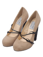 リボンストラップパンプス