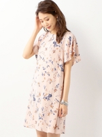 〓★JOC bayberry プリント ワンピース/BLACK