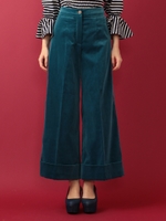 ベルベッティーンワイドパンツ/ブラウン