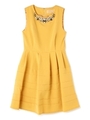 《Lou Lou Fee》ジョーゼットビジューワンピース/マスタード(060)
