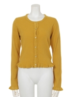 【sw】フリルミニカーディガン/オフホワイト