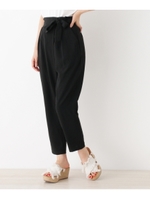 ウエストリボンテーパードパンツ/キャメル(041)