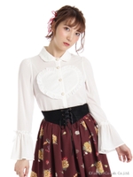 ハートブラウス/ホワイト