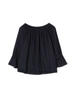 パウダーサテンオフショルブラウス/グレー(020)