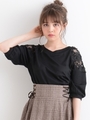 【WEB限定価格】ショルダーレースプルオーバー/D/ピンク