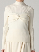 ビスチェレイヤードリブハイネックニットプルオーバー/RSE