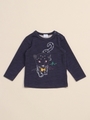 BABY ヒョウ長袖Tシャツ/イエロー