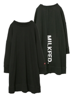 BACK STENCIL LOGO DRESS/ブラック