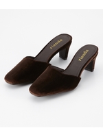 スクエアトゥーBack Openミュール/BRN