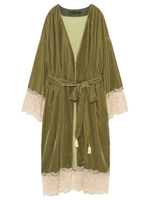 ベルベット×レースガウン/NVY