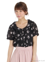 抜き衿タックBL/クロ