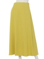 [BED&BREAKFAST]TWIST CORD Skirt/LIME