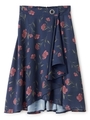 カトレアフラワースカート/ネイビー