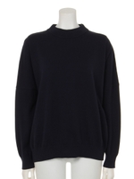 ミドル ネック ロゴ ニット プルオーバー/L/T.GRY