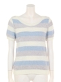 MIXボーダーknit TOP/WHT