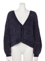 【anap mimpi】モールヤーンユッタリカーディガン/グリーン(012)