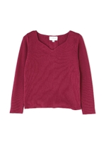 ハートネックニット/グレー(020)