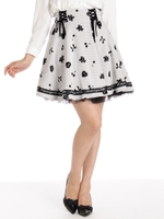 FancyフロッキースピンドルフレアSK/ボルドー