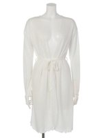 フリルヘムリボンカーデ/WHT