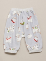 BABY ふわもこひつじプリント 9丈ズアーブパンツ/ピンク