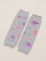 BABY プリムラプリント ジャガードレッグウォマー/パープル