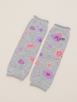 BABY プリムラプリント ジャガードレッグウォマー/パープル