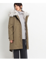 WOOLRICH フォックスファーライナー付フーデットコート/カーキ(027)