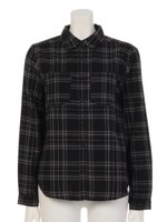 【Aunt Marie's】ネルチェックシャツ/BLK