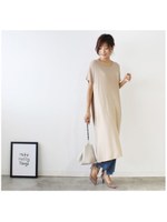 Ｔシャツワンピース/ベージュ