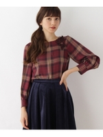 ショルダーレースブラウス/ボルドー(264)