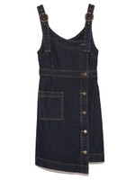 ラップ風デニムジャンパースカート/DBLU