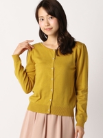 刺繍ネック2ＷＡＹニット/マスタード