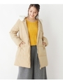 中綿アレンジフーデッドコート/ベージュ(052)