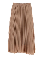 ・ロングプリーツスカート/ダークネイビー