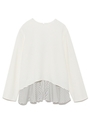 シフォンフリルレイヤードトップス/WHT