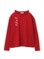 SHOULDER LINE TOP/レッド