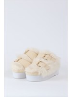 ファーダブルベルト/ボルドー