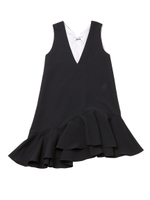 ASYMMETRIC HEM DRESS/ブラック