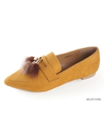 2WAYポインテッドトゥローファー/MUSTARD