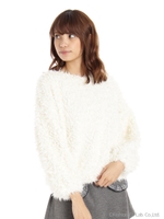 ファーボア　プルオーバー/ブラック