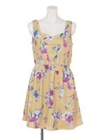 SシャーリングフラワーOP/D/YEL