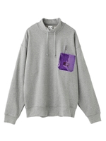 PVC POCKET SWEAT TOPS/ブラック