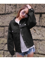 【ANAP】バックベルトデザインジャケット/ブラック(027)