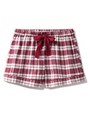 チェックパジャマショートパンツ/RED